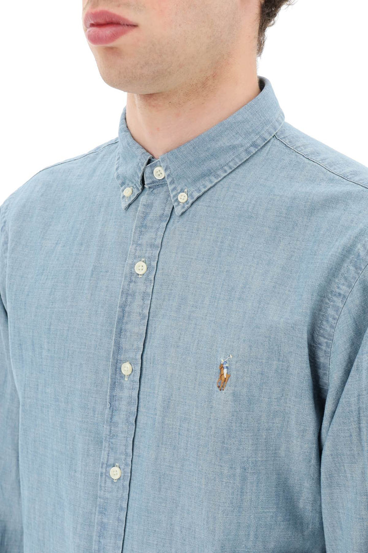 Camicia Slim Fit In Chambray