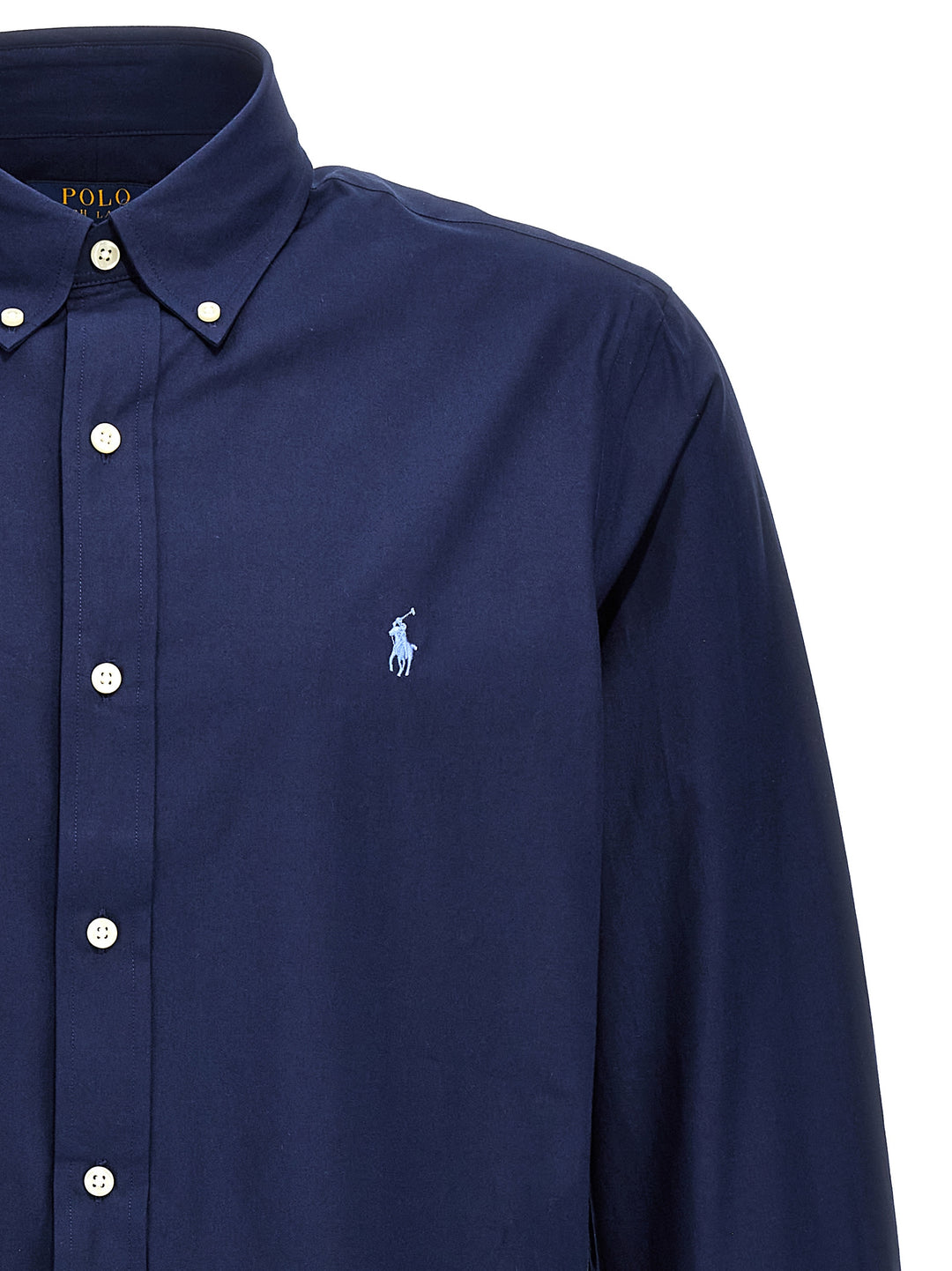 Logo Embroidery Shirt Camicie Blu