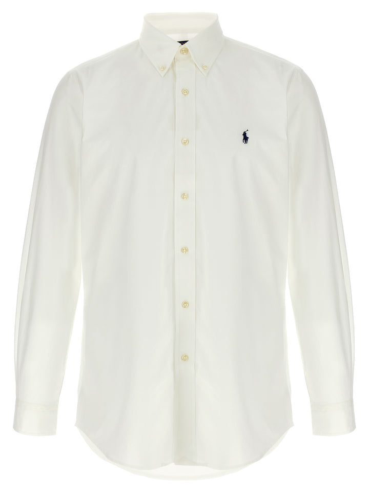 Logo Embroidery Shirt Camicie Bianco