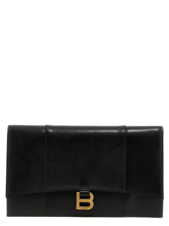 Hourglass Clutch Nero