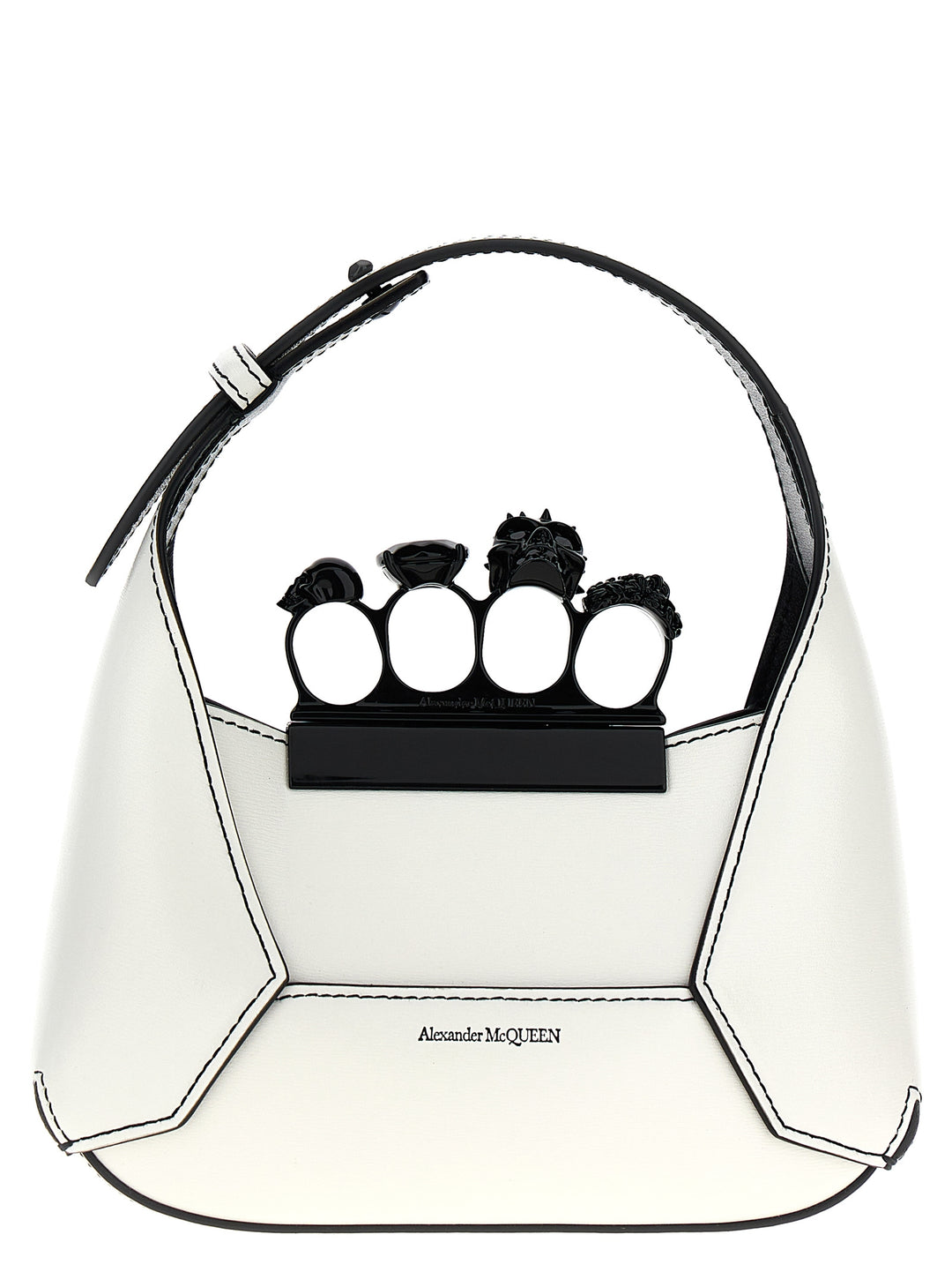 Mini The Jewelled Hobo Borse A Mano Bianco/Nero