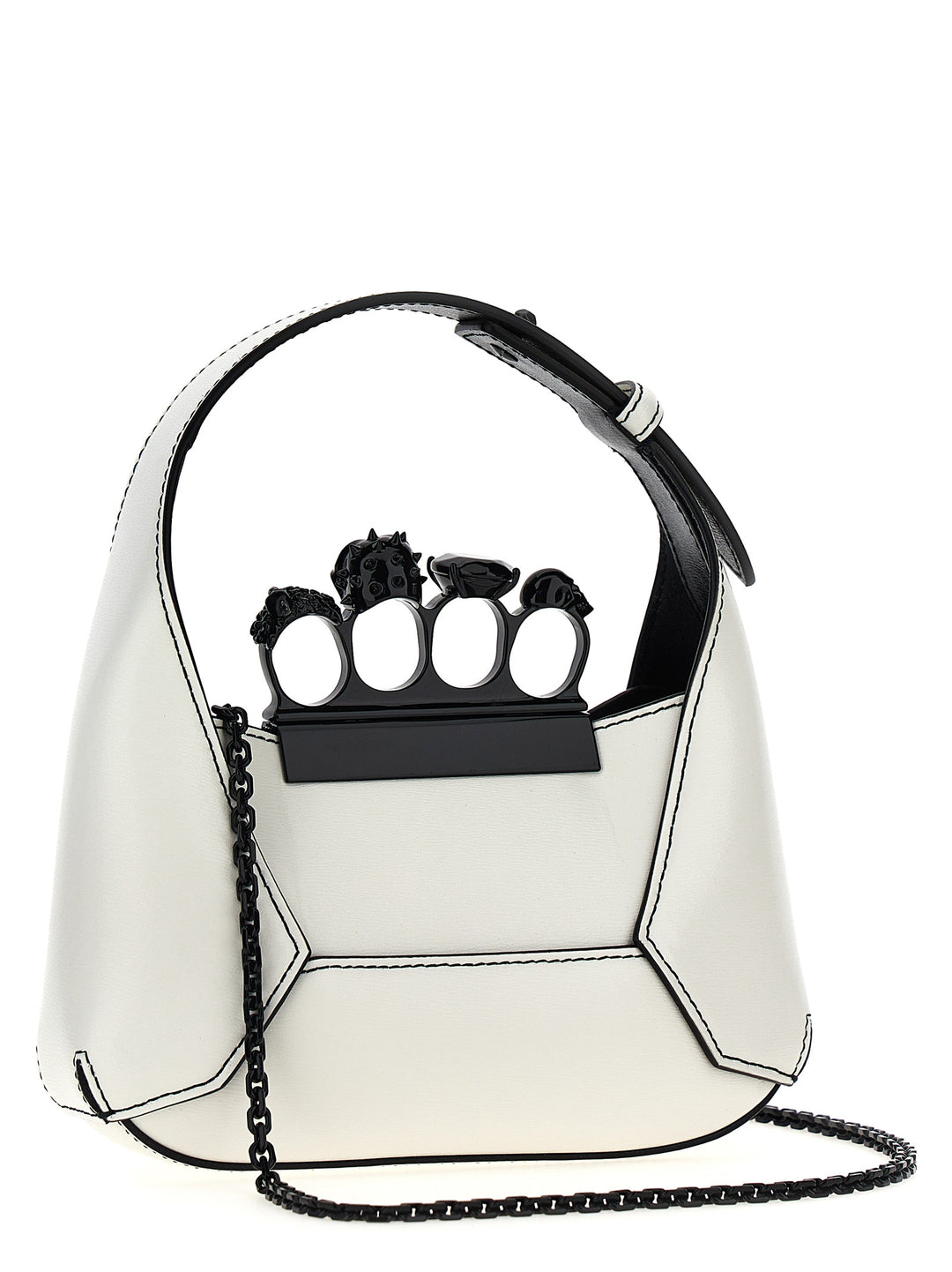 Mini The Jewelled Hobo Borse A Mano Bianco/Nero