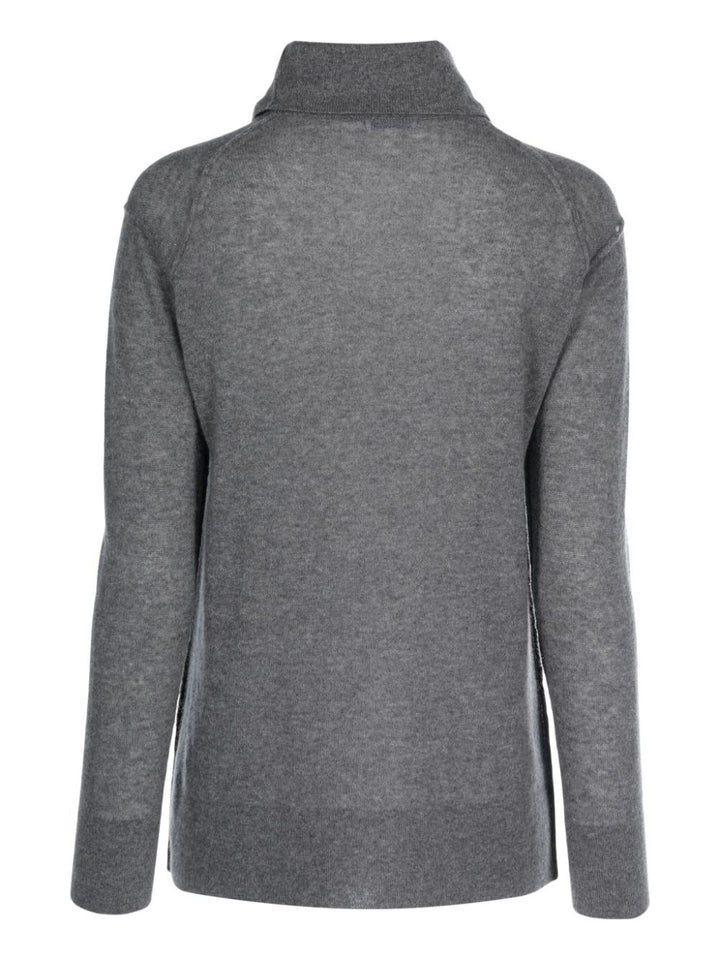 Maglia a collo alto in misto cashmere