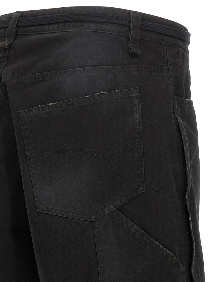 Cropped Skater Pantaloni Nero