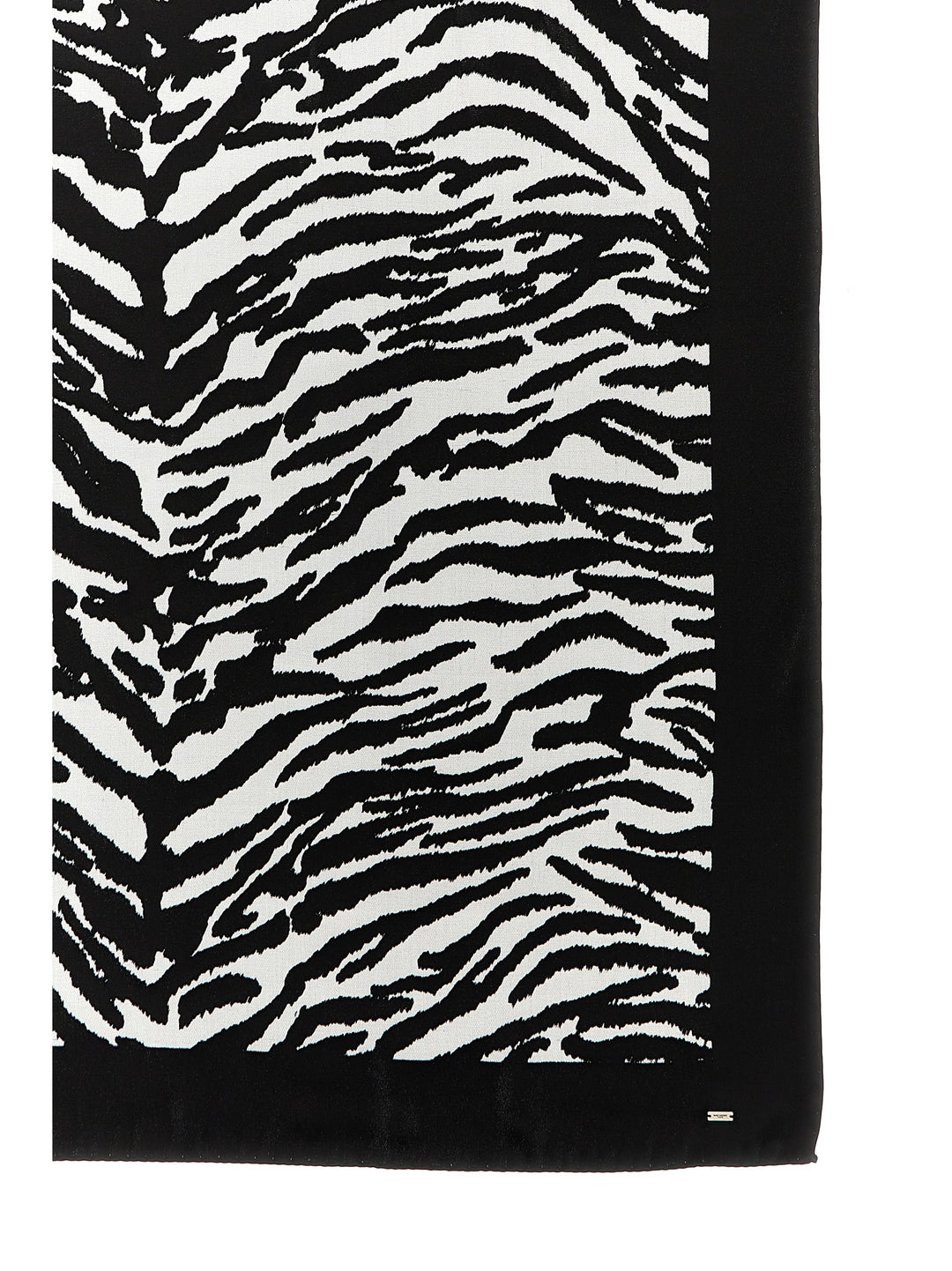 Animal Print Scarf Sciarpe Nero