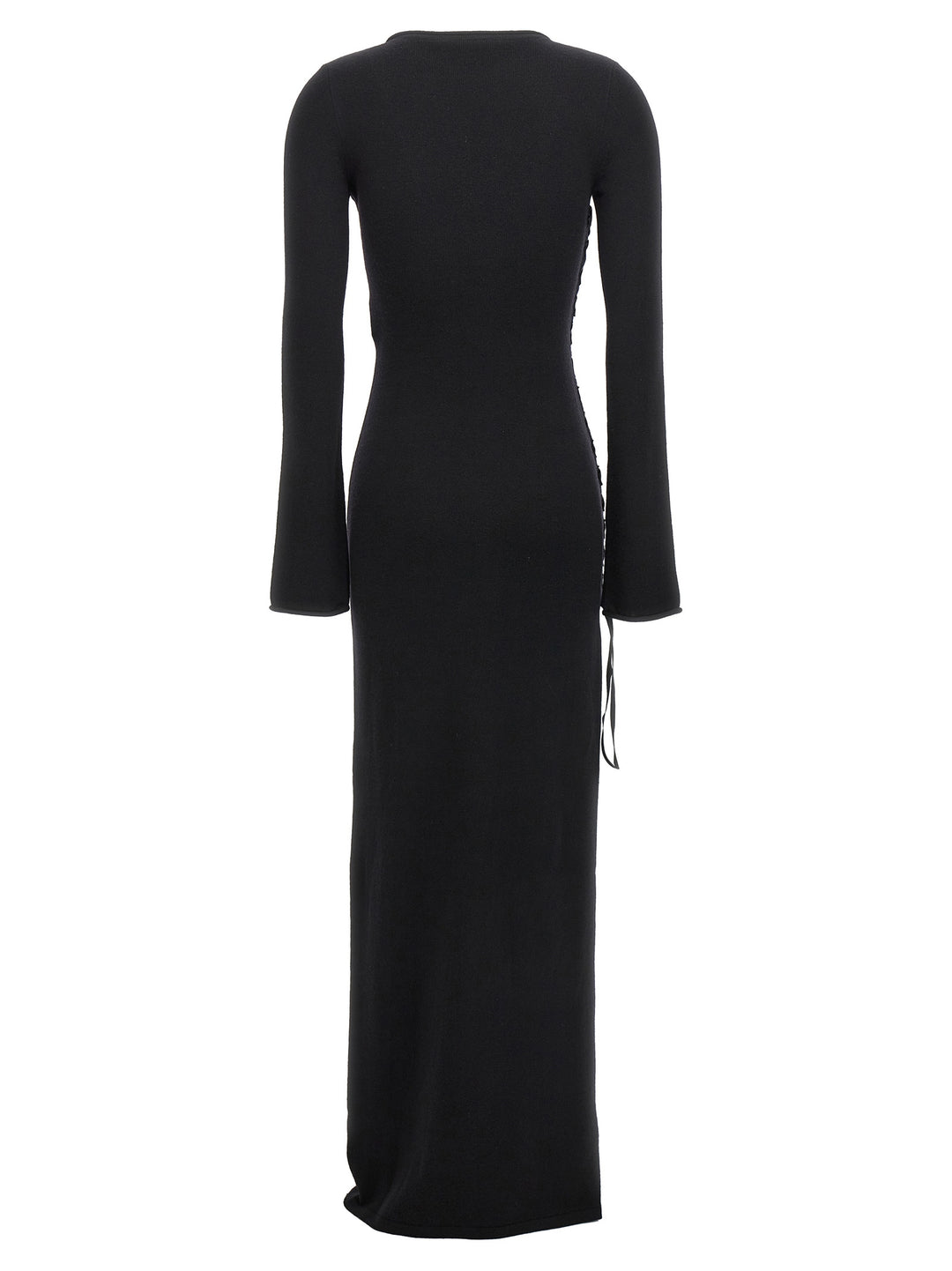 Long Wool Dress Abiti Nero