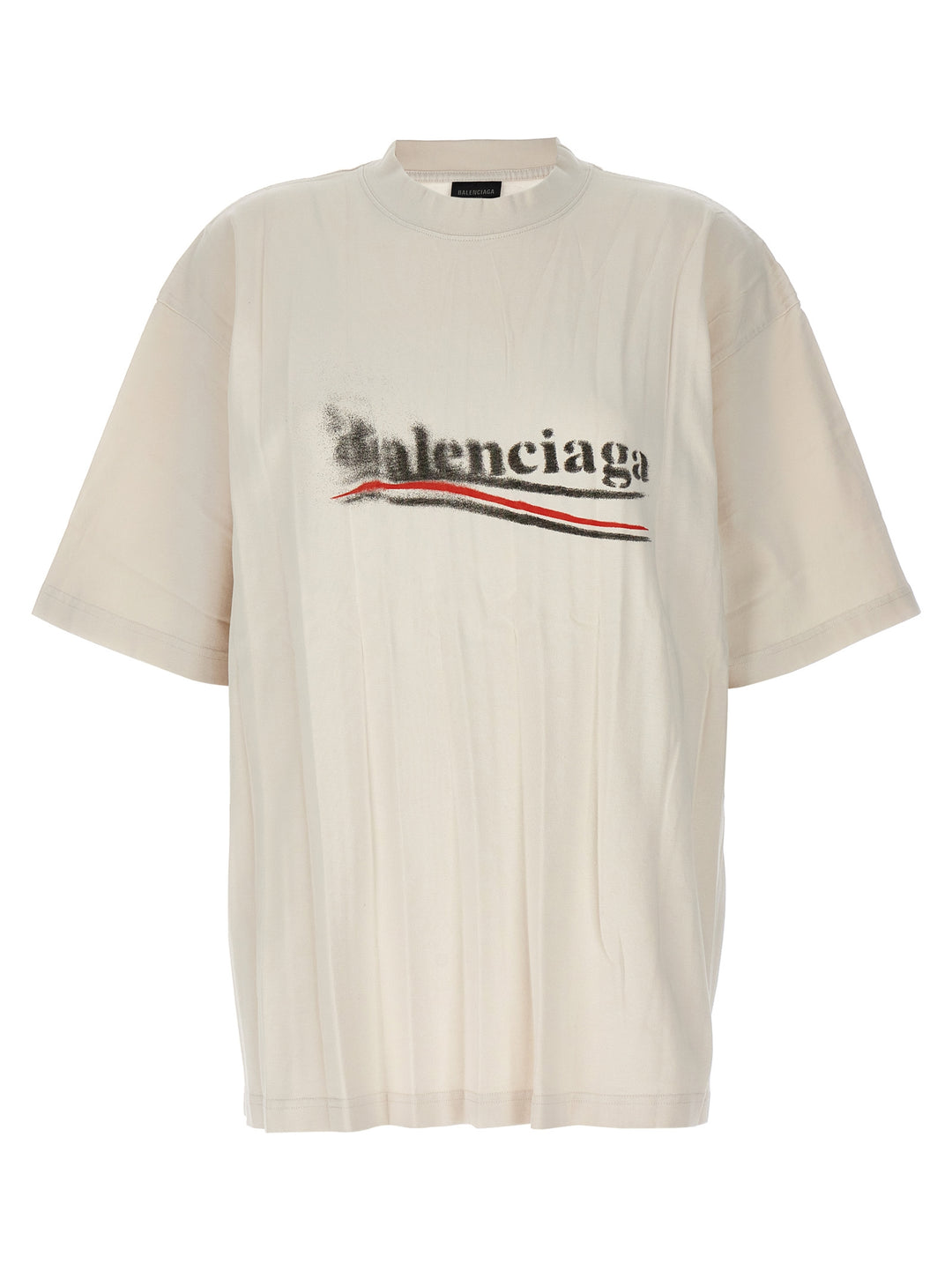 Political Stencil T Shirt Bianco/Nero