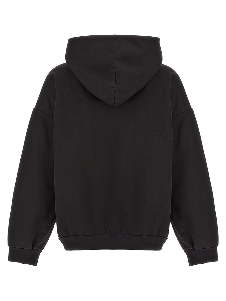 Logo Embroidery Hoodie Felpe Nero