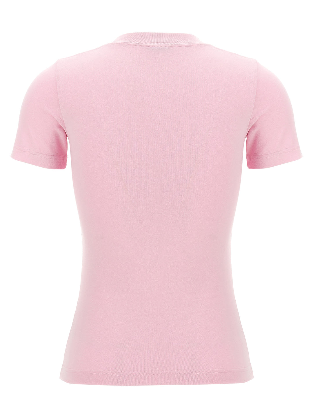 Logo Embroidery T Shirt Rosa