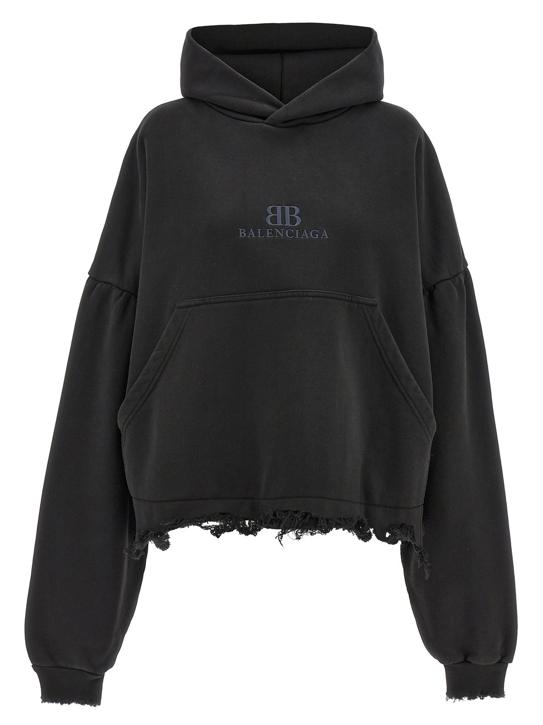 Logo Embroidery Hoodie Felpe Nero