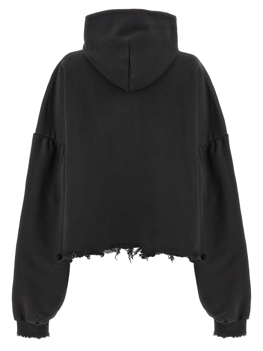 Logo Embroidery Hoodie Felpe Nero