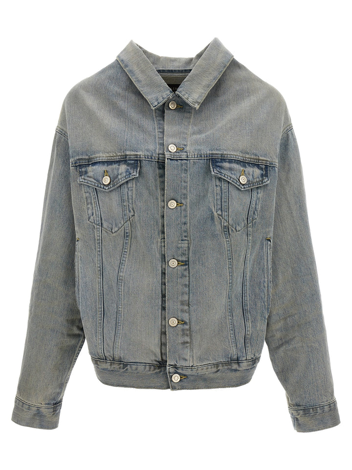 Off-Shoulder Denim Jacket Giacche Blu