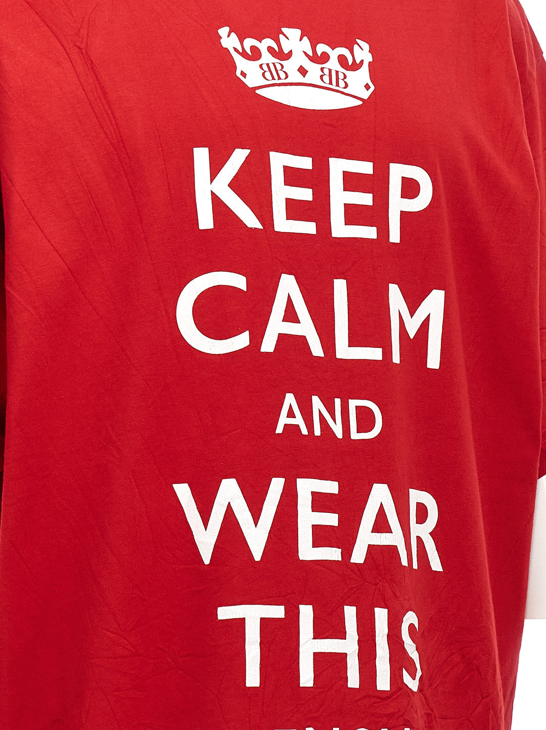 Keep Calm T Shirt Rosso