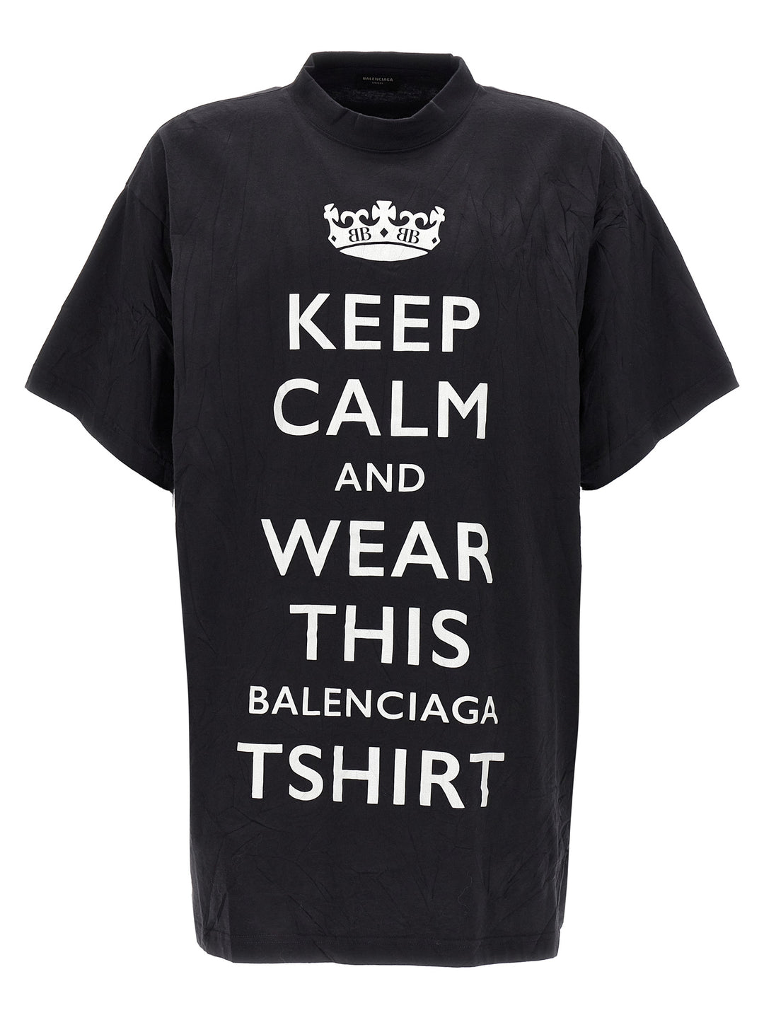 Keep Calm T Shirt Bianco/Nero