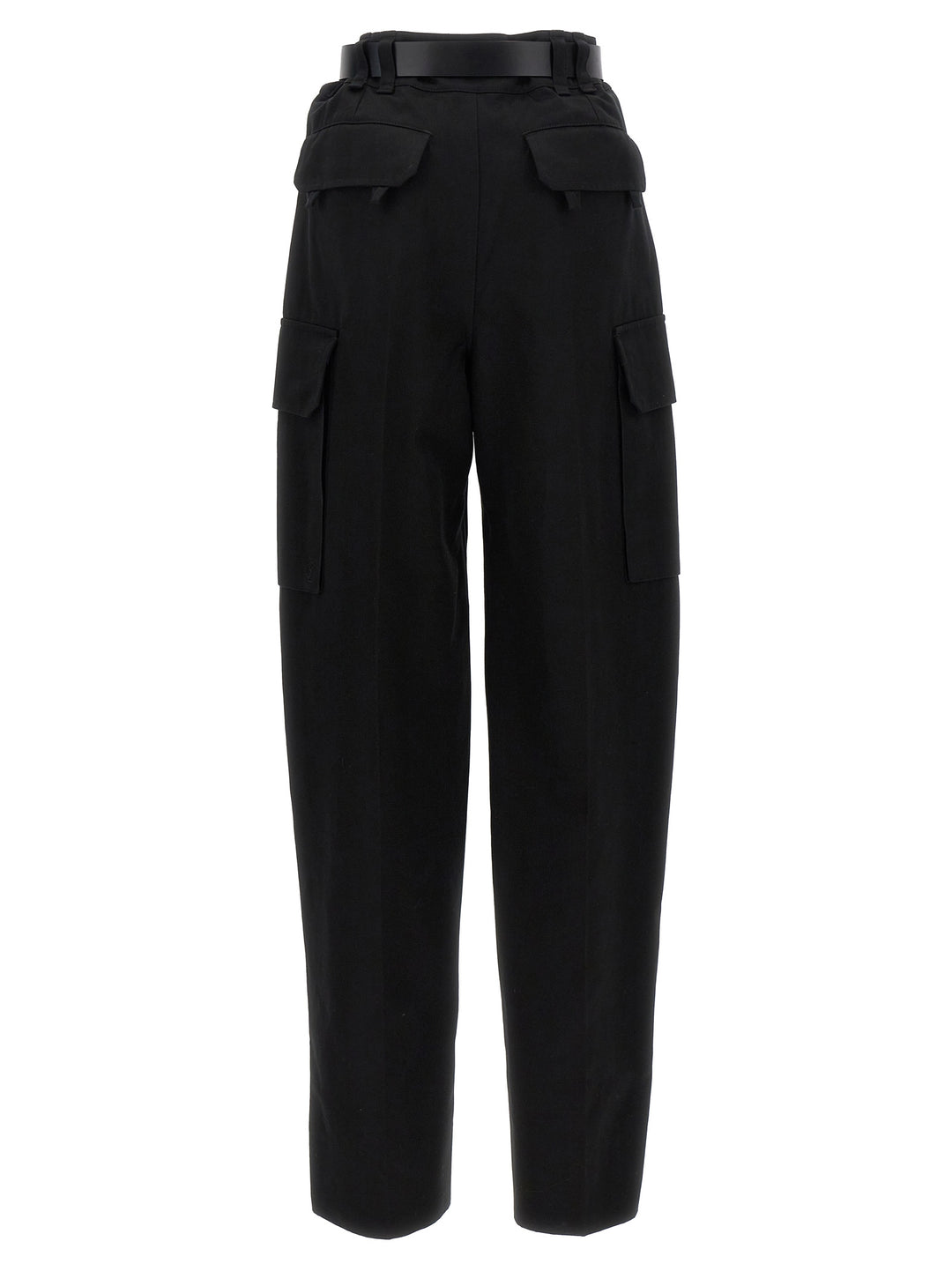 Gabardine Cargo Pantaloni Nero