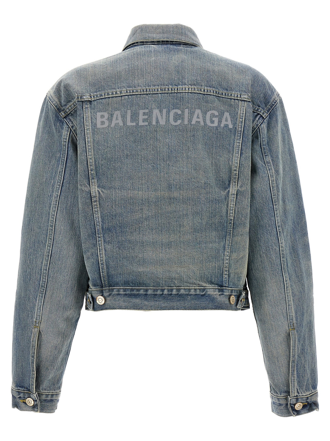 Logo Denim Jacket Giacche Blu