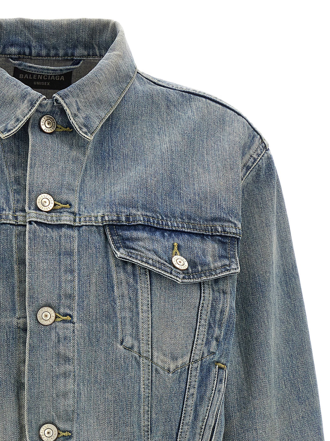 Logo Denim Jacket Giacche Blu