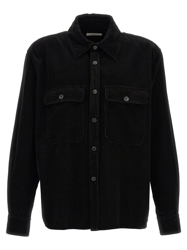 Ribbed Velvet Shirt Camicie Nero