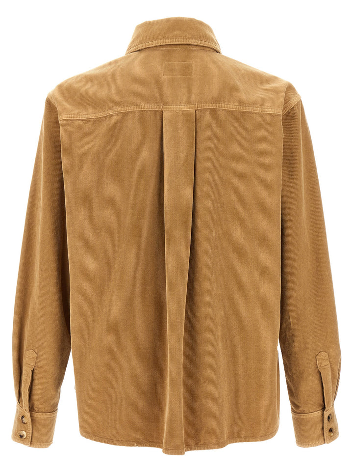 Ribbed Velvet Shirt Camicie Beige