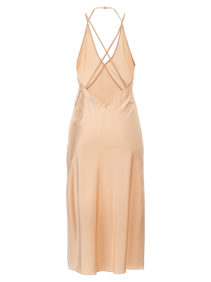 Satin Slip Dress Abiti Rosa