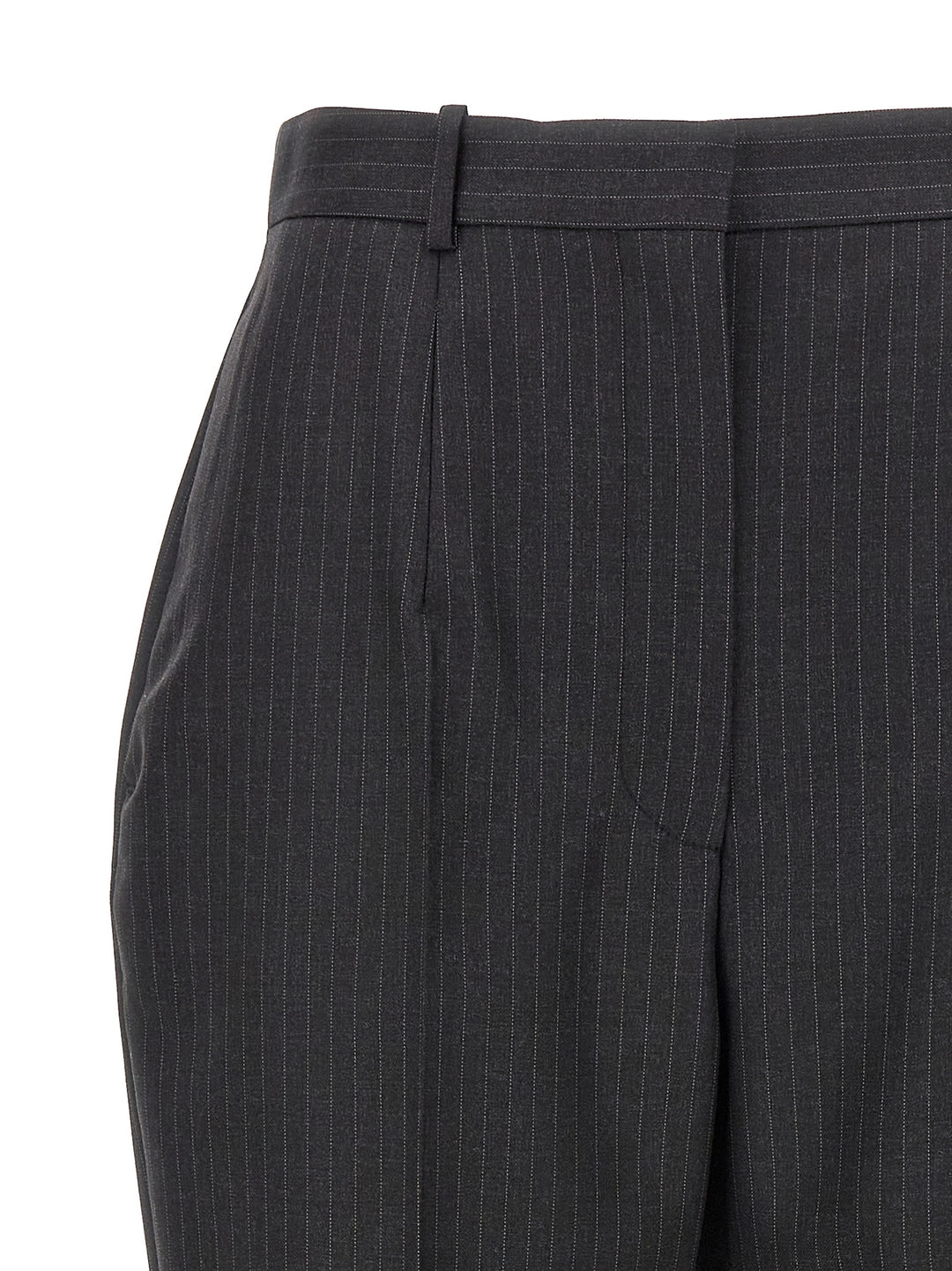 Pinstripe Pantaloni Grigio