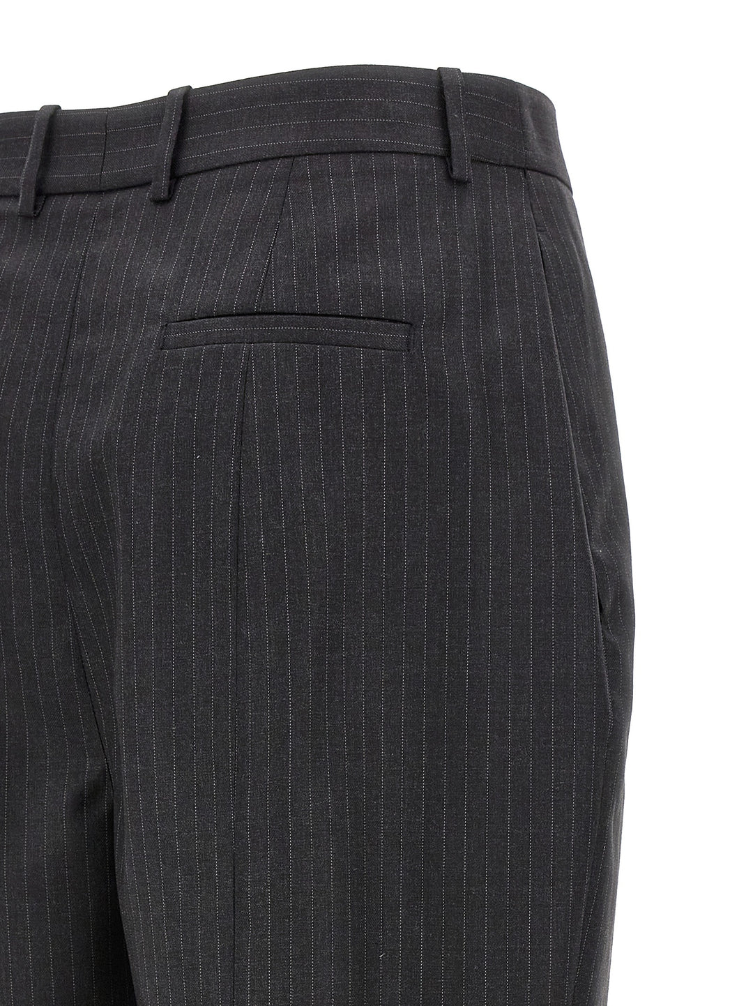 Pinstripe Pantaloni Grigio