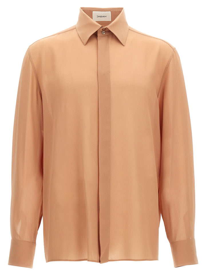 Crepe Muslin Shirt Camicie Beige