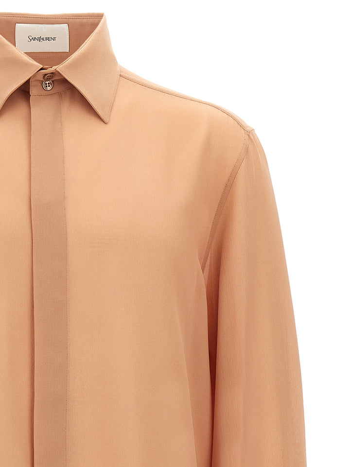 Crepe Muslin Shirt Camicie Beige