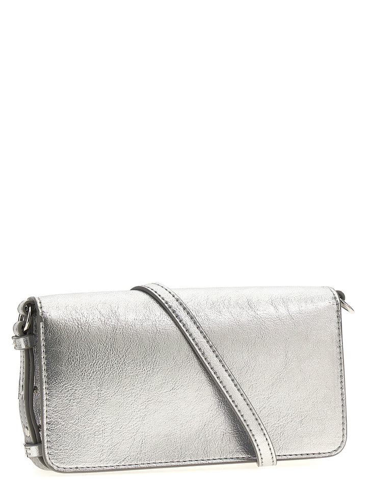 Logo Shoulder Strap Borse A Tracolla Silver