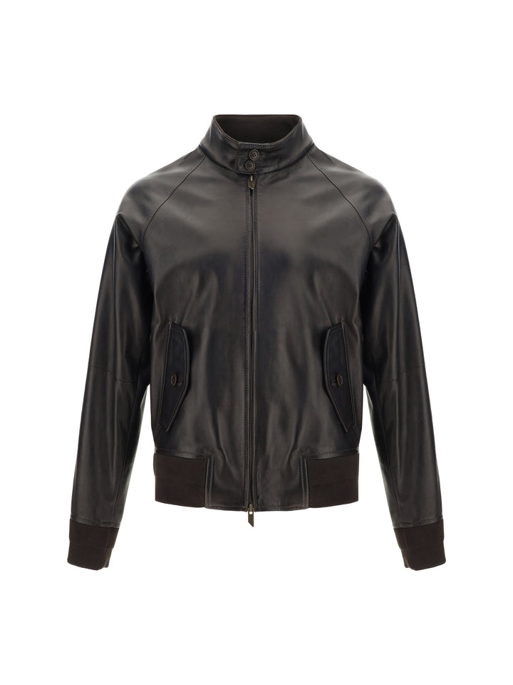 Giacca Bomber in Pelle