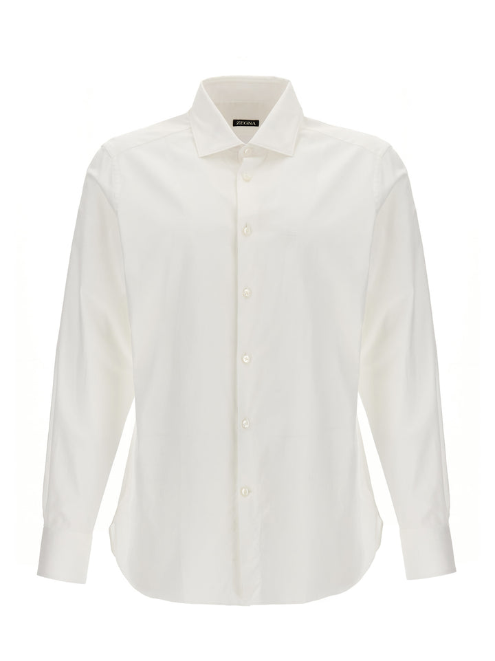 Stretch Poplin Shirt Camicie Bianco