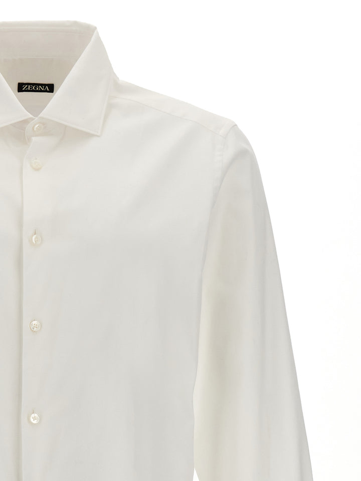 Stretch Poplin Shirt Camicie Bianco