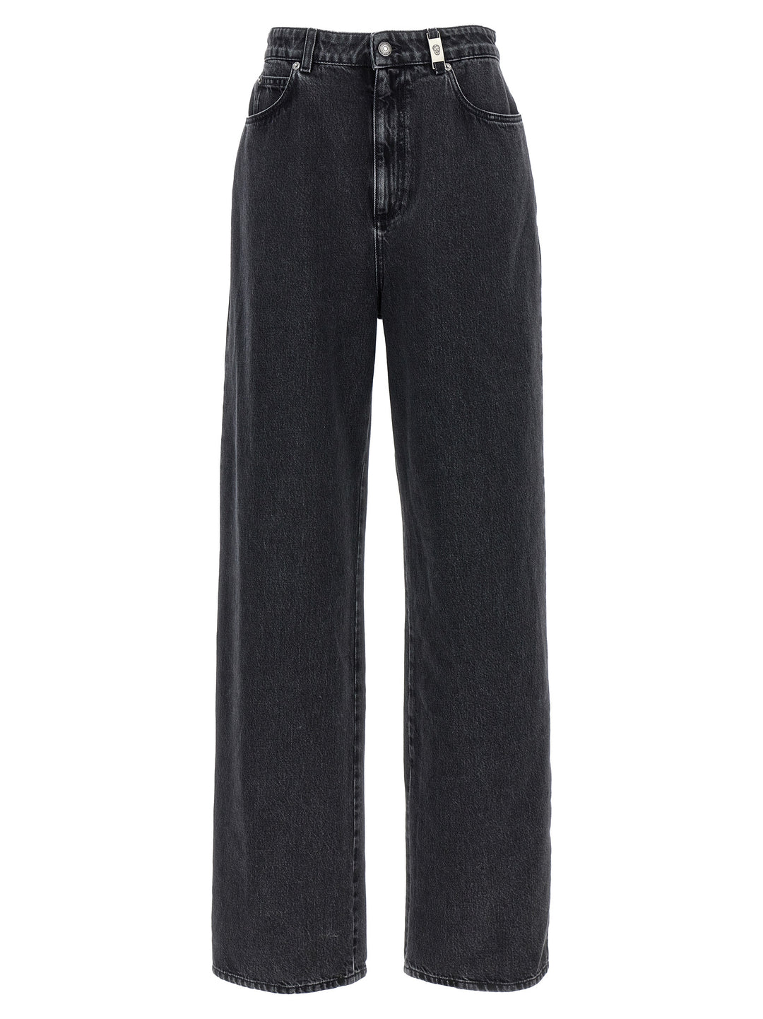 Wide Leg Jeans Nero