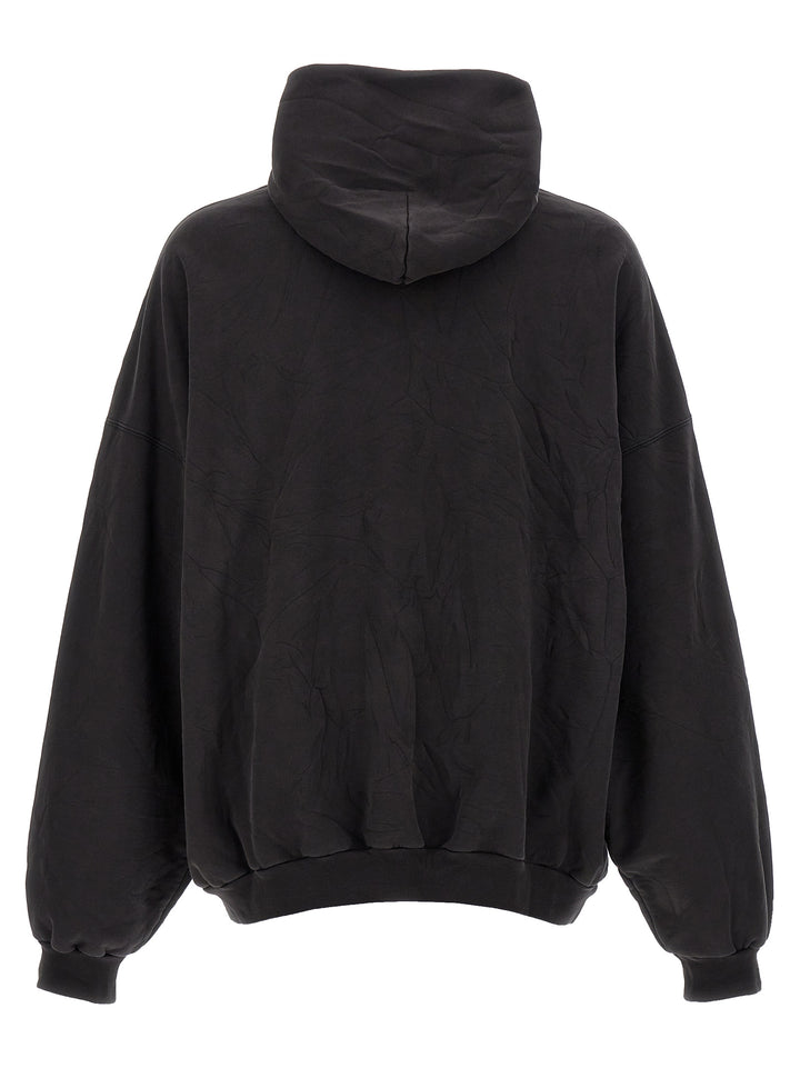 Logo Print Hoodie Felpe Nero