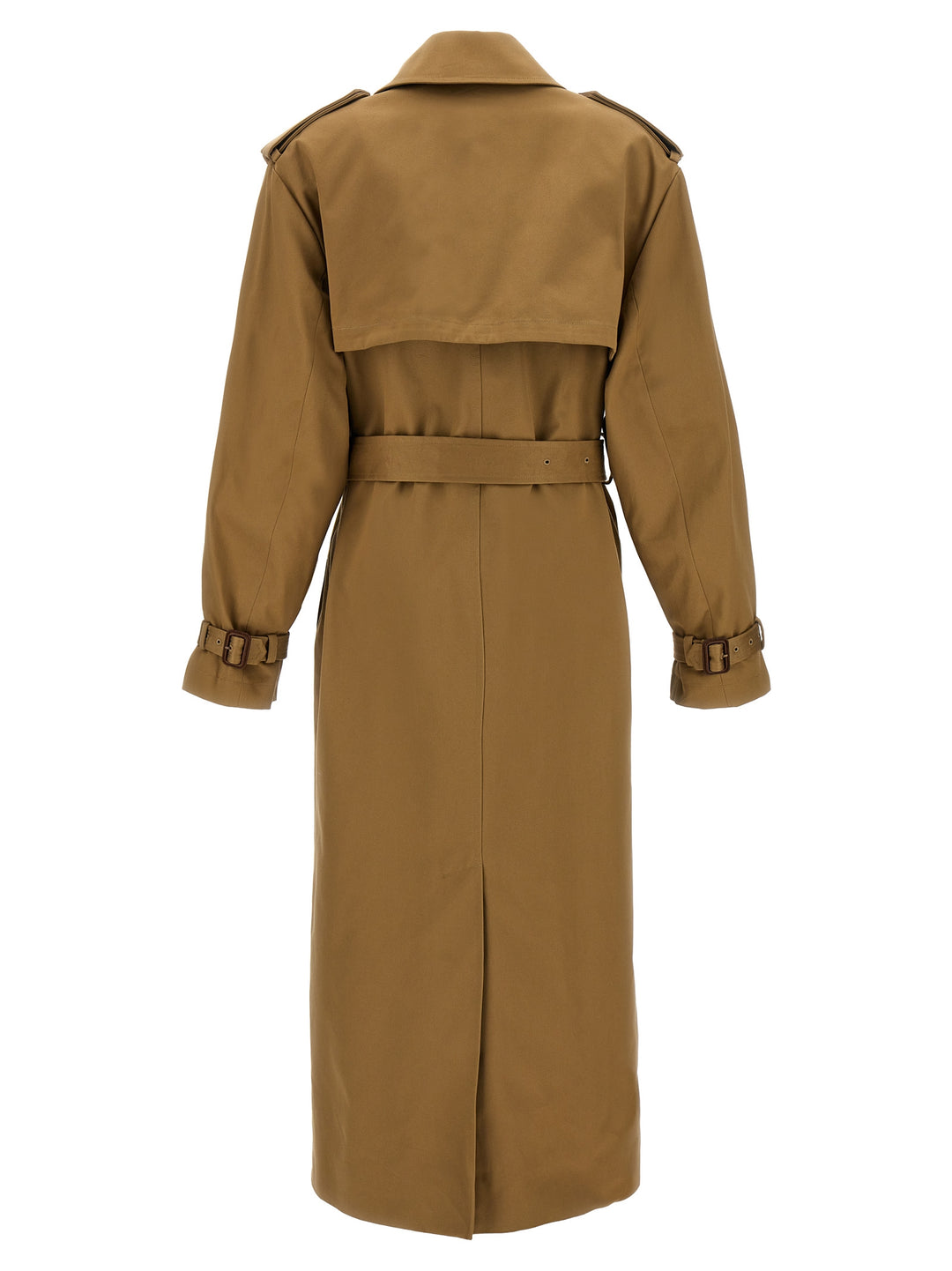 Serge Double-Breasted Trench Coat Trench E Impermeabili Beige