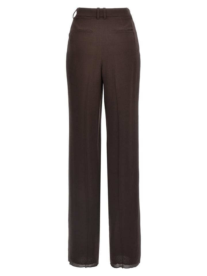 Silk Pantaloni Marrone