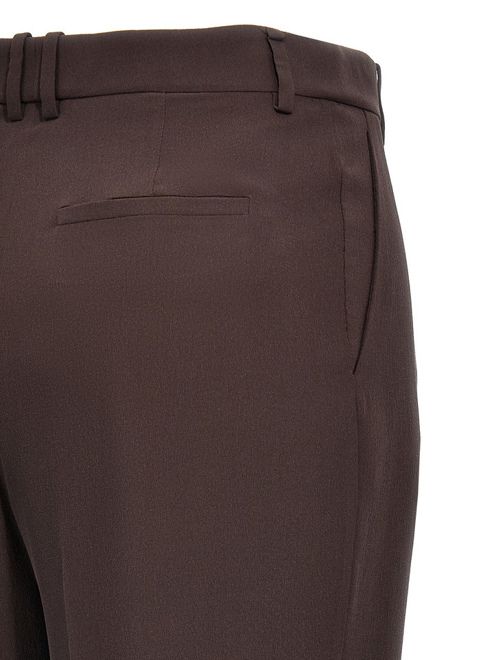 Silk Pantaloni Marrone