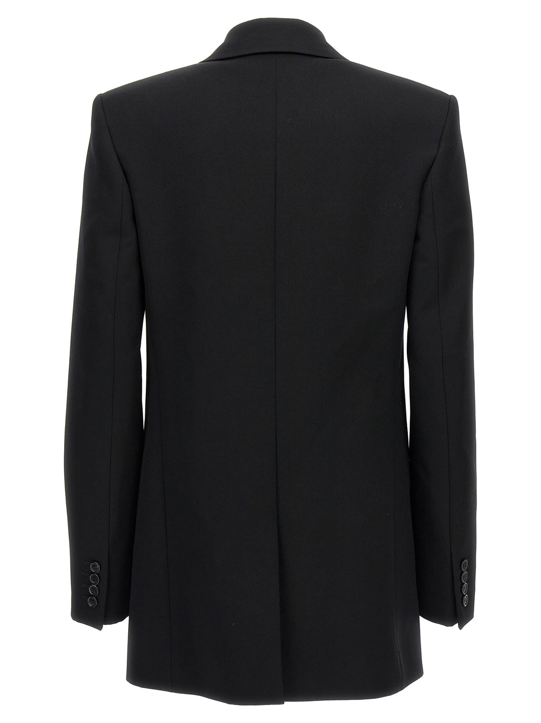 Single-Breasted Wool Blazer Blazer And Suits Nero