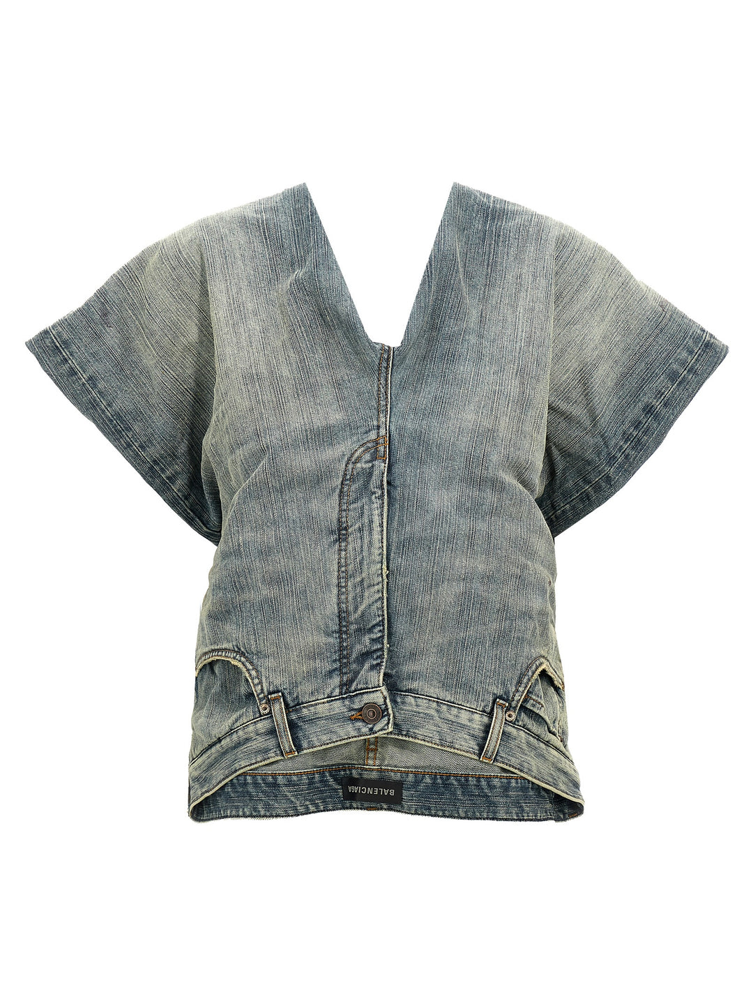 Denim Pants Top Celeste