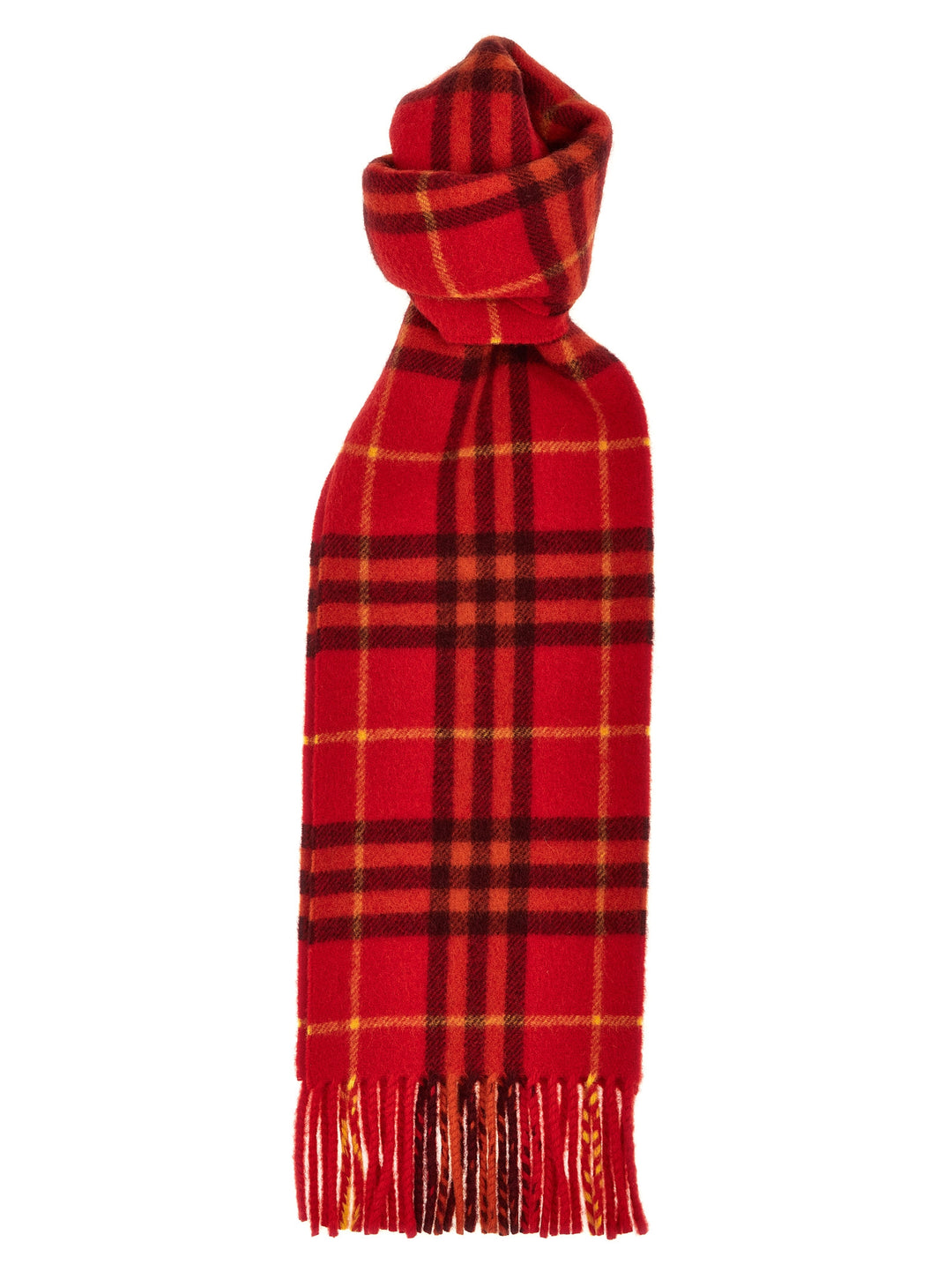 Check Scarf Sciarpe Rosso