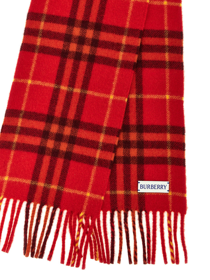 Check Scarf Sciarpe Rosso