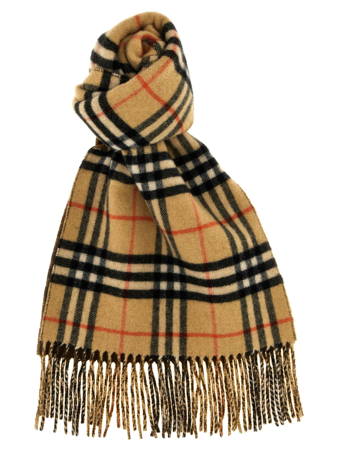 Check Reversible Scarf Sciarpe Beige