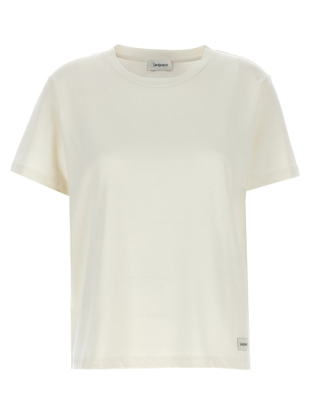 Logo Label T Shirt Bianco