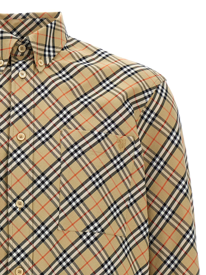 Check Shirt Camicie Beige