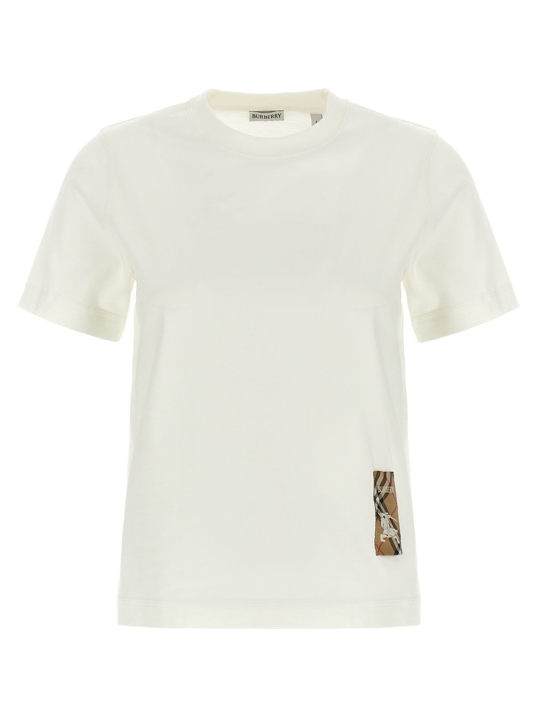 Check T Shirt Bianco