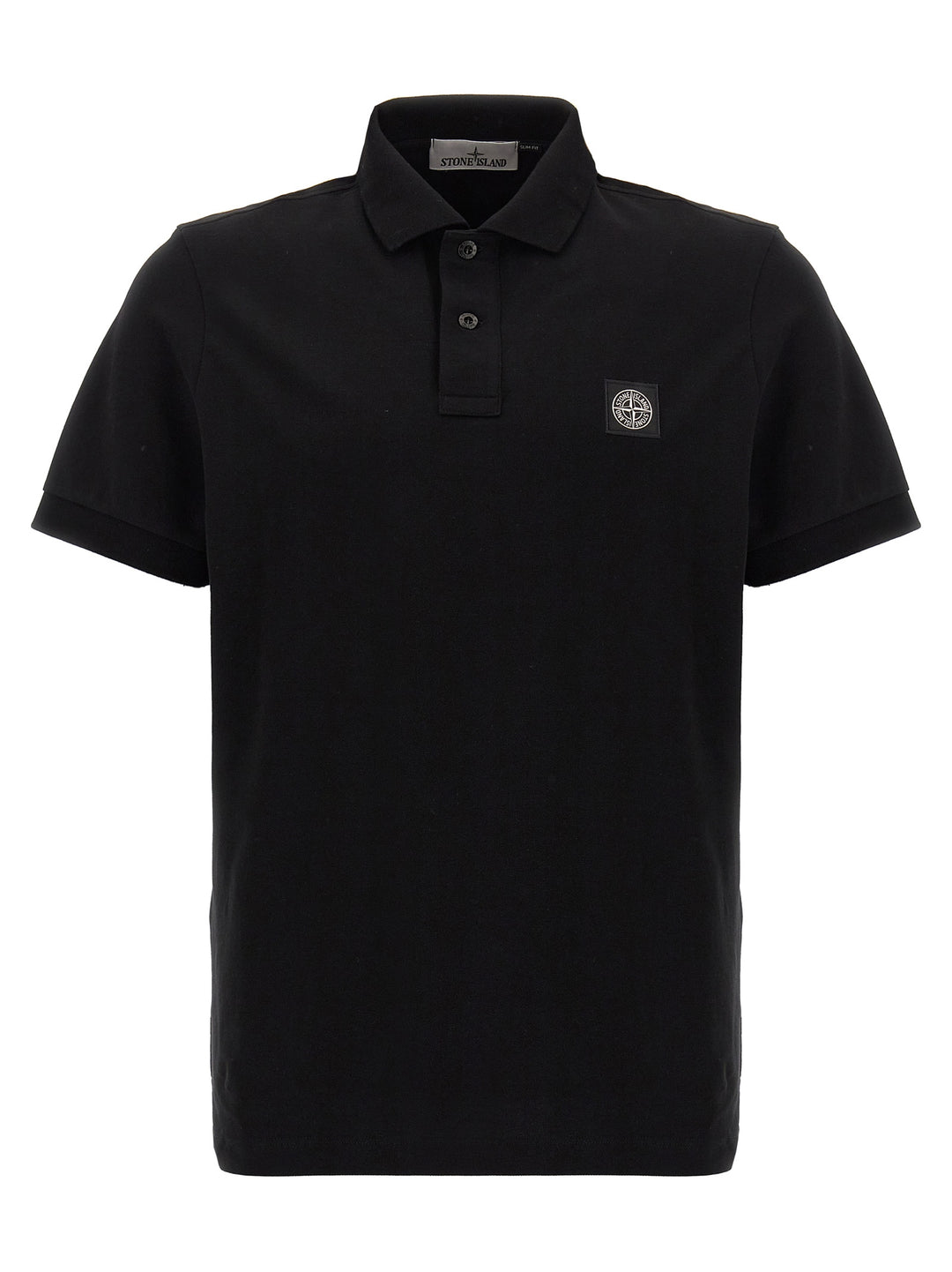 Logo Patch  Shirt Polo Nero