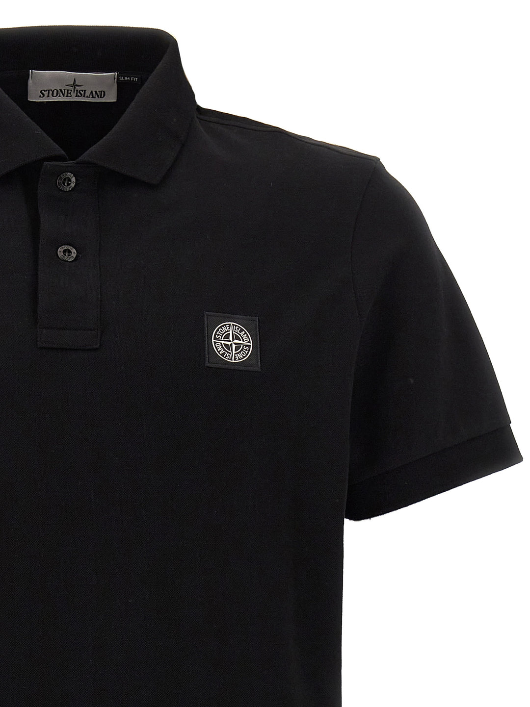 Logo Patch  Shirt Polo Nero