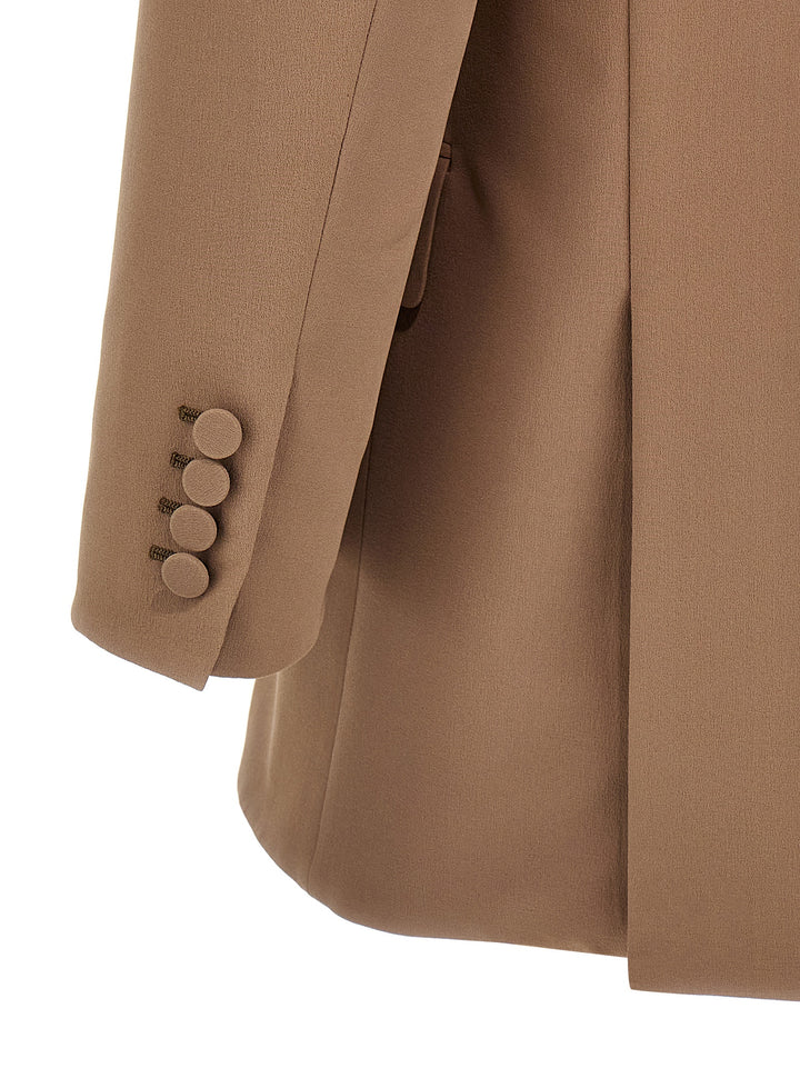 Double-Breasted Blazer Blazer And Suits Beige