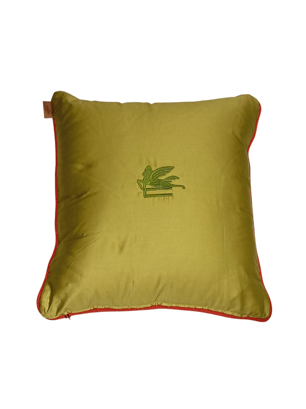 Embroidered cushion w/cord 45x45
