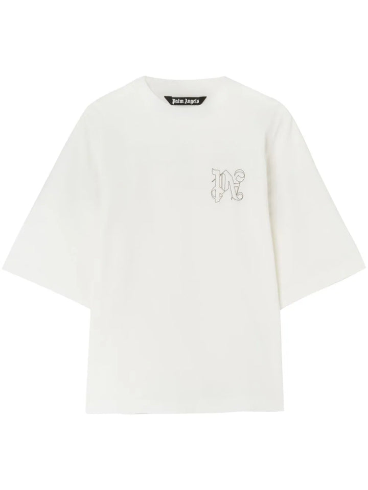 T-shirt con ricamo PA Monogram